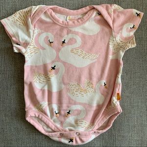 Masala Baby Organic Cotton Swan Onesie
